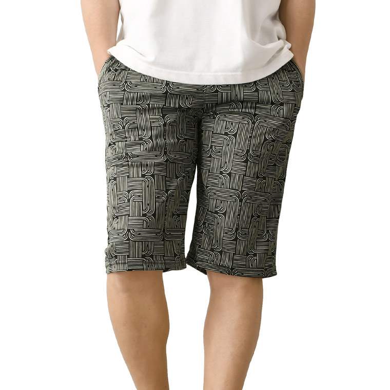 接触冷感 吸汗 速乾 ハーフパンツ メンズ ひざ下 ストレッチ ショートパンツ ドライ UVカット 夏用 総柄 スポーツ 派手 アウトドア【RQ1136】送料無料 通販A15 | LIMITED SELECT | 14