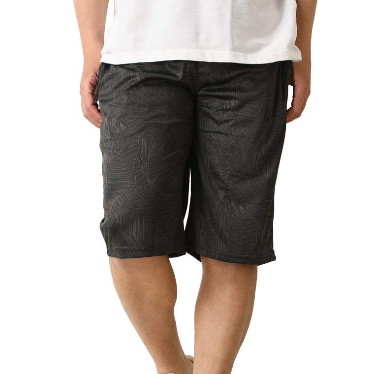 接触冷感 吸汗 速乾 ハーフパンツ メンズ ひざ下 ストレッチ ショートパンツ ドライ UVカット 夏用 総柄 スポーツ 派手 アウトドア【RQ1136】送料無料 通販A15 | LIMITED SELECT | 08