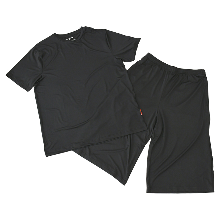 ラフルーレ メンズ リチャージウェア 半袖 Tシャツ 遠赤外線 血行促進 エナジーストーン 吸汗速乾 ストレッチ ルームウェア タンブラー乾燥OK 【RQ1573】 通販A3 | RAFFRULE | 01