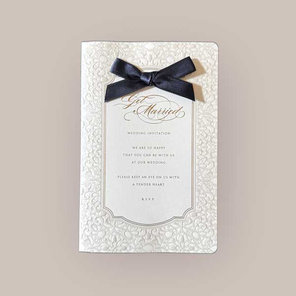 結婚式 招待状 ベリンダ  10部セット 印刷なし 手作り キット ウェディング ウエディング 披露宴 かわいい 上品 リボン |  | 02