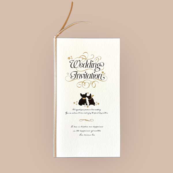 結婚式 招待状 プレマリー 10部セット 印刷なし 手作り キットウェディング ウエディング 披露宴  犬 猫 イヌ ネコ ペット かわいい |  | 01