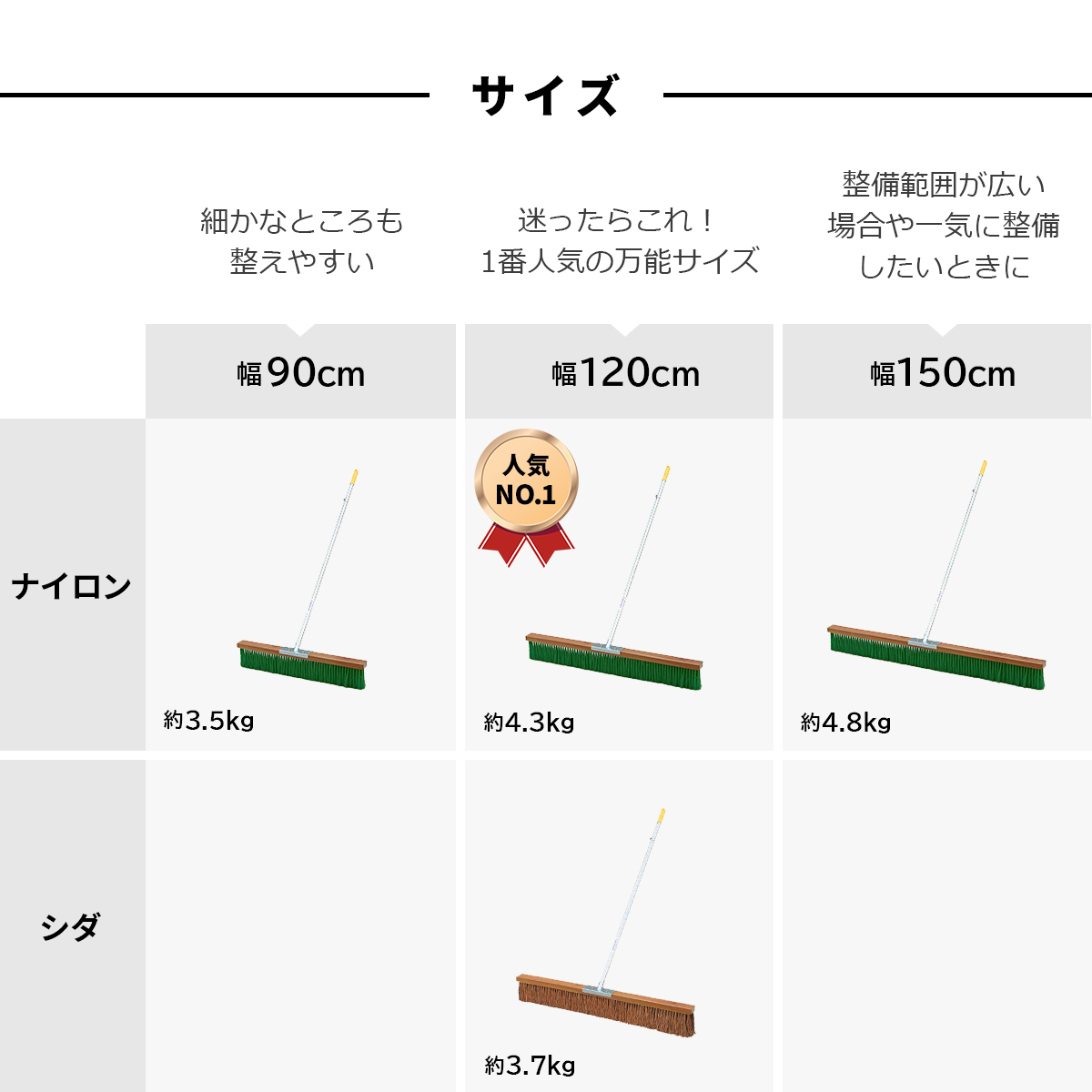 コートブラシ ナイロン 120cm グラウンド整備 グランド整備 グランド