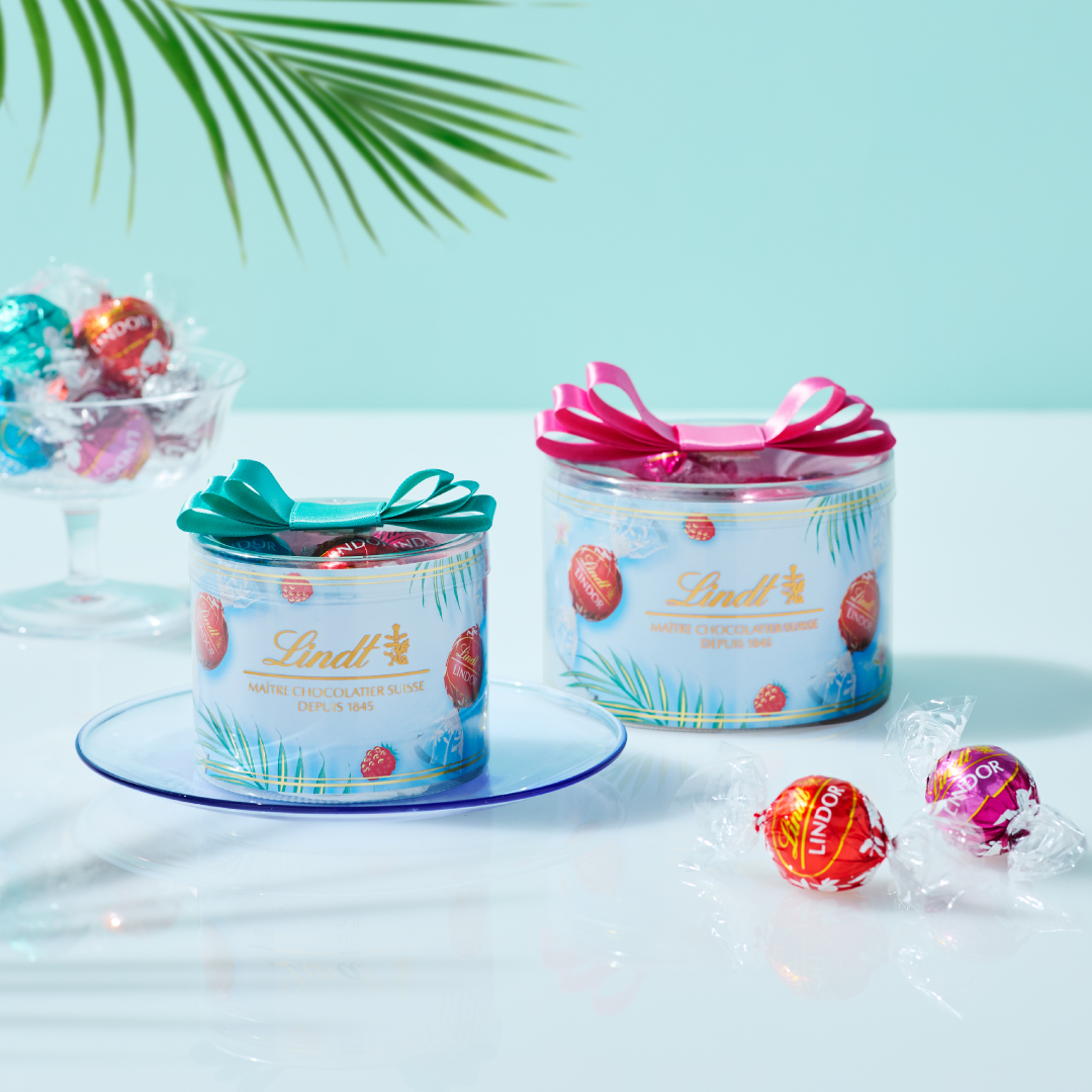 み*ん様 Lindt リンドールチョコレート ギフトボックス 14個入×32個売 リンツ（Lindt） チョコレート リンドール リボンギフトボックス 14個