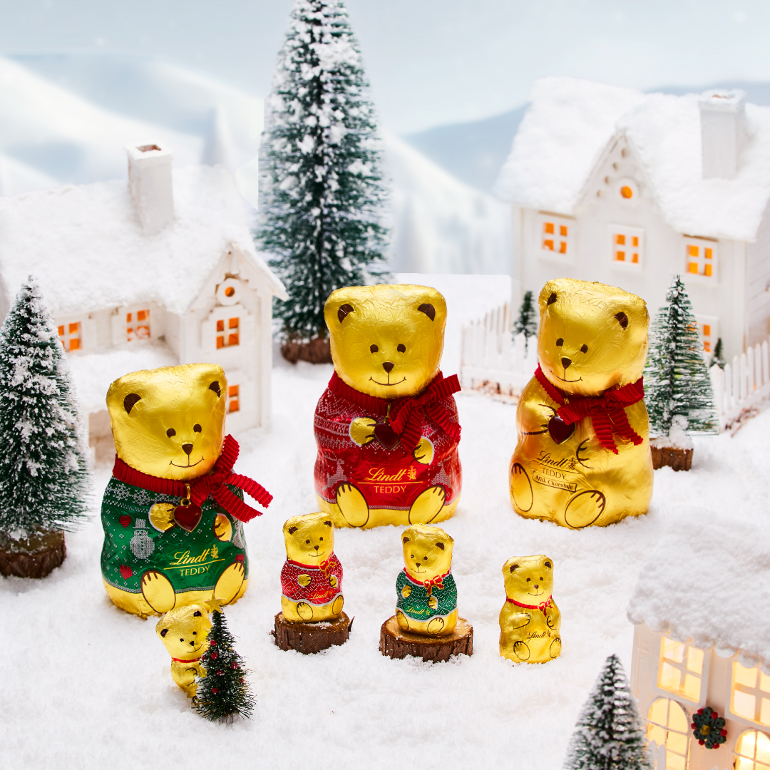 リンツ（Lindt） クリスマス チョコレート リンツテディ フレンズ 100g