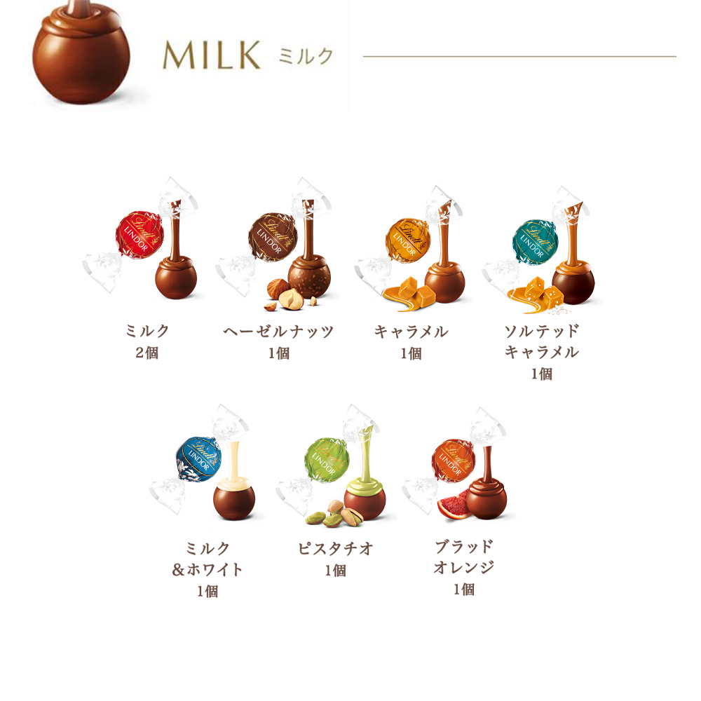 リンツ（Lindt） チョコレート リンドール テイスティングセットx2個