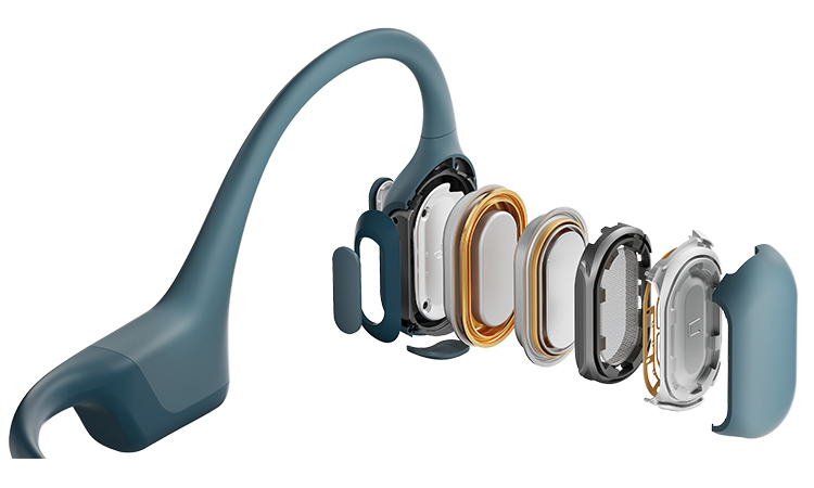 Shokz (旧Aftershokz) 骨伝導 イヤホン ワイヤレス OpenRun Pro ブルー