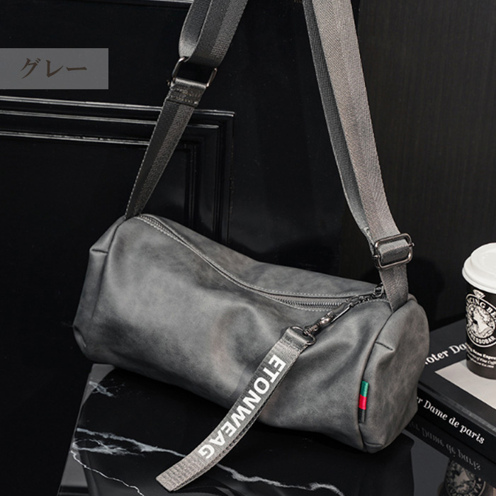 ショルダーバッグ おしゃれ 男女兼用 黒  軽い 軽量 小型 シンプル スマホ 小さめ メンズ |  | 02