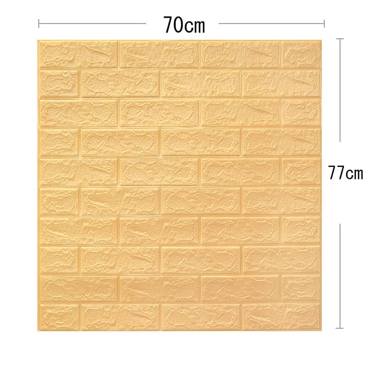 厚手 70*77cm 超大判 20枚入り 3D立体壁紙 木目 リアル レンガ調 自己