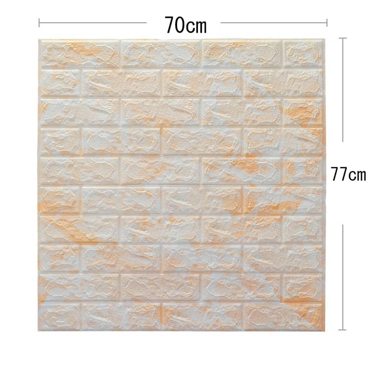 厚手 70*77cm 超大判 20枚入り 3D立体壁紙 木目 リアル レンガ調 自己