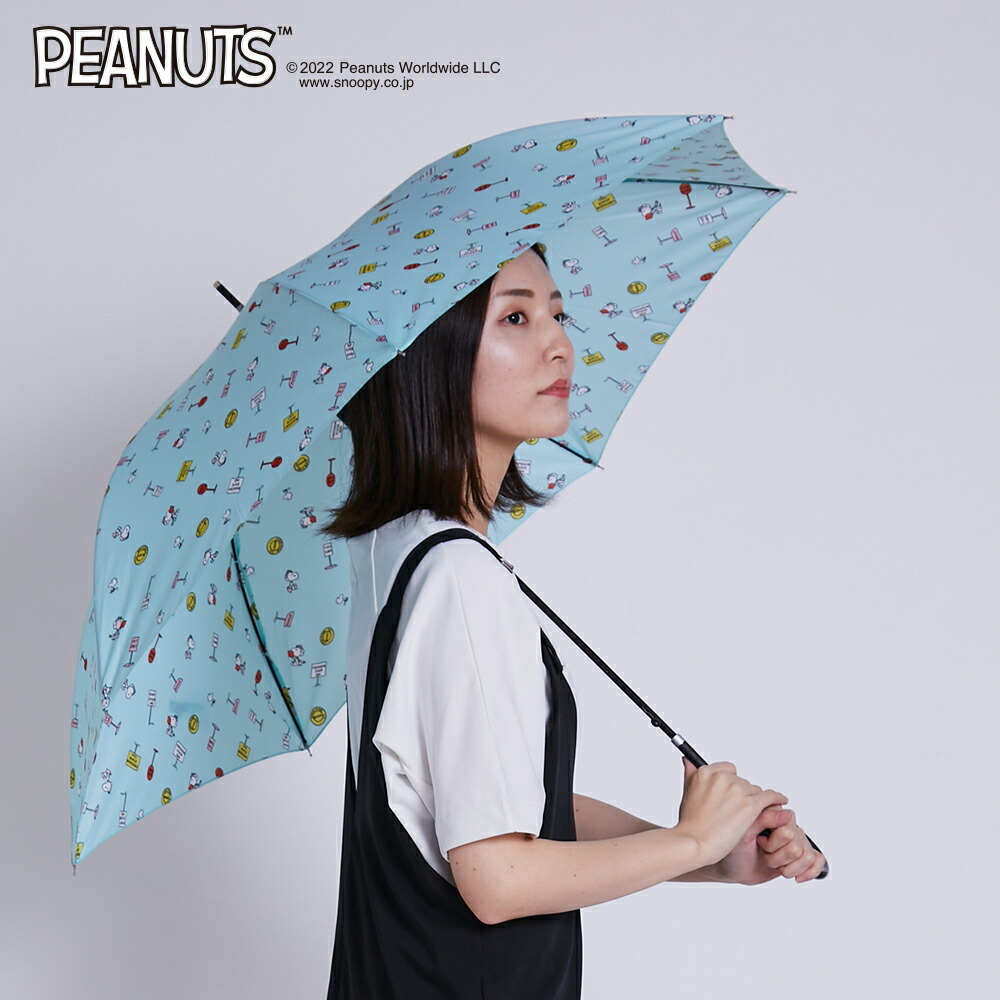PEANUTS スヌーピー グッズ キャラクター カジュアルアンブレラ 雨傘 ジャンプ式 60cm｜linedrops｜03