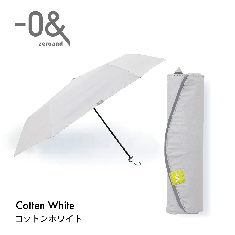 -0＆ ゼロアンド 60cm 晴雨兼用日傘 軽量 パラソル ユニセックス | 折り畳み傘 メンズ ギ...