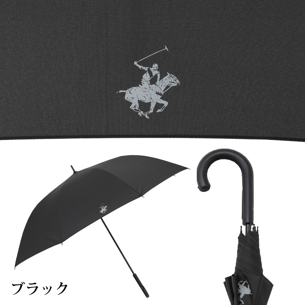BEVERLY HILLS POLO CLUB ブランドメンズアンブレラ 雨傘 70cm 無地｜linedrops｜02