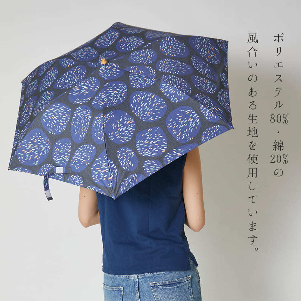 日傘　雨傘　藍色　晴雨兼用　UVカット　コンパクト　キャンプ