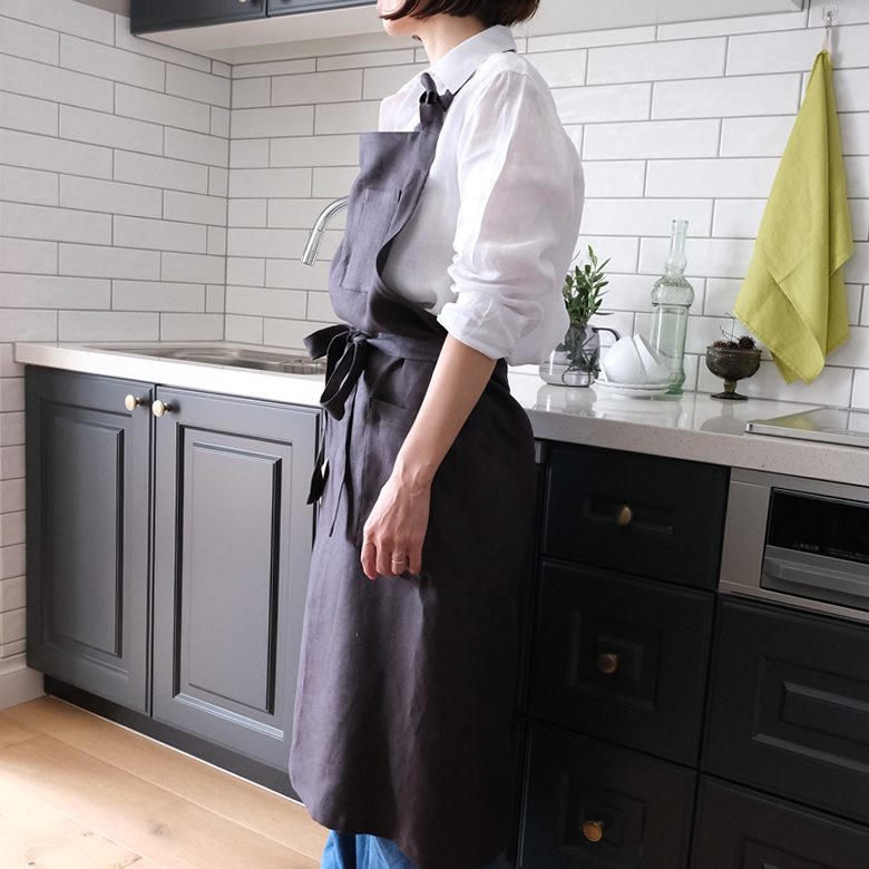リネンエプロン +decor