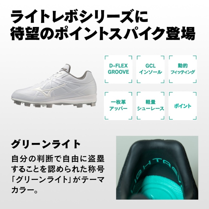 MIZUNO（ミズノ） 【P革取り付け不可】ミズノ 野球 ポイントスパイク