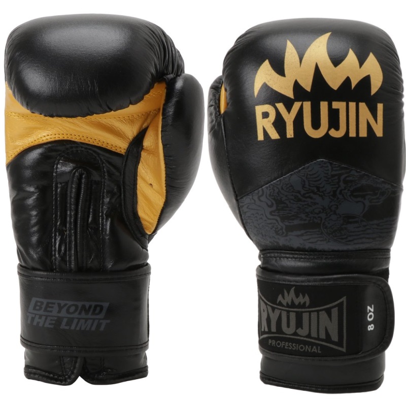 ボクシング　キック　グローブ　ムエタイ　16オンス　16 リュウジン 16OZのみ RYUJIN ボクシンググローブ 本革 ドラゴン柄 マジック