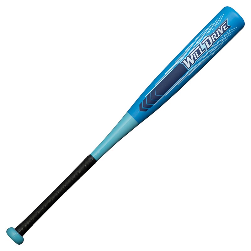 小学2〜4年生向け(125〜140cm) ミズノ 野球 少年軟式カーボンバット 74cm 平均420g FRP製 カーボン＋グラス トップバランス WILLDRIVE BLUE 1CJFY12874