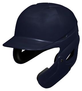 ネイビーXOのみ フェイスガード付き ミズノ 野球 硬式打者用 右打者用 両耳ヘルメット つや消しタイプ ツヤ消し 1DJHH910