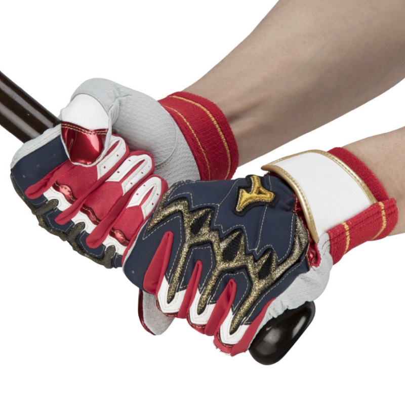 25cmのみ ミズノプロ 野球 バッティンググローブ 手袋 シリコンパワーアークLI 勝色コレクション 両手用 限定モデル 1EJEA51129｜liner｜03