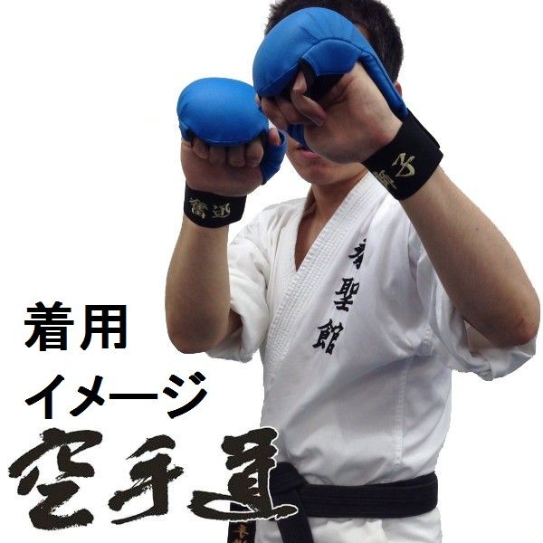 名前つき ミズノ 空手 拳サポーター両手1組 全日本空手道連盟検定品 全 