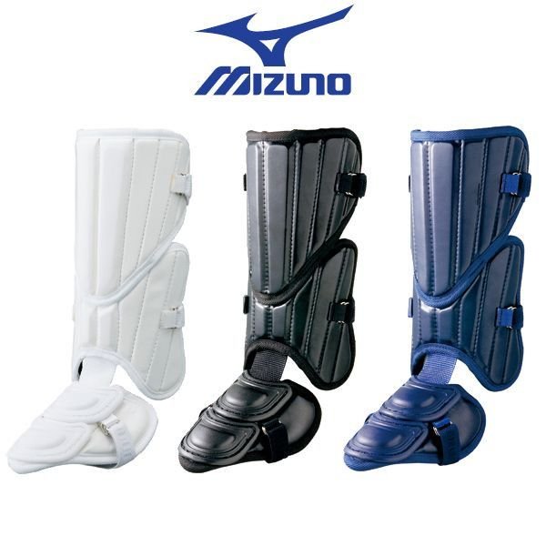 ま*き様 ミズノ 右打者用フットガード 左右兼用エルボーガード 上林モデル セッ MIZUNO（ミズノ） 野球 打者用防具 フットガード 左右兼用 高校野球