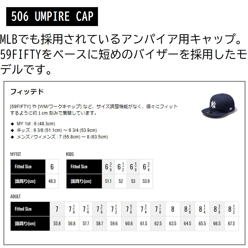 ニューエラ New Era ベースボールキャップ アンパイアキャップ 帽子 506 UMPIRE CAP 506-UMPIRE-CAP｜liner｜05
