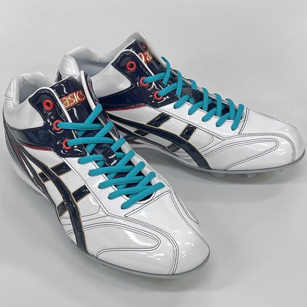 ASICS 【サイズ交換送料無料】ホワイト×ネイビー×ターコイズ