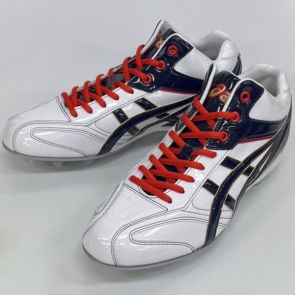 ASICS 【サイズ交換送料無料】ホワイト×ネイビー×レッド
