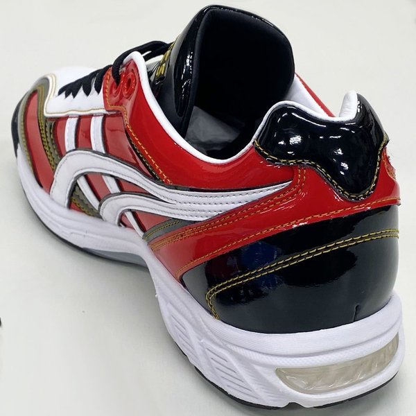 ASICS 25.5cmのみ ブラック×レッド アシックス 野球