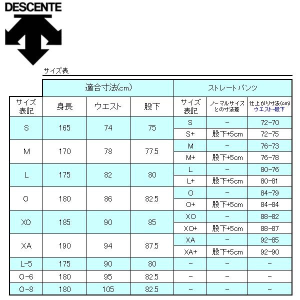 スキーウェア スキーパンツ デサント パンツ DESCENTE メンズ