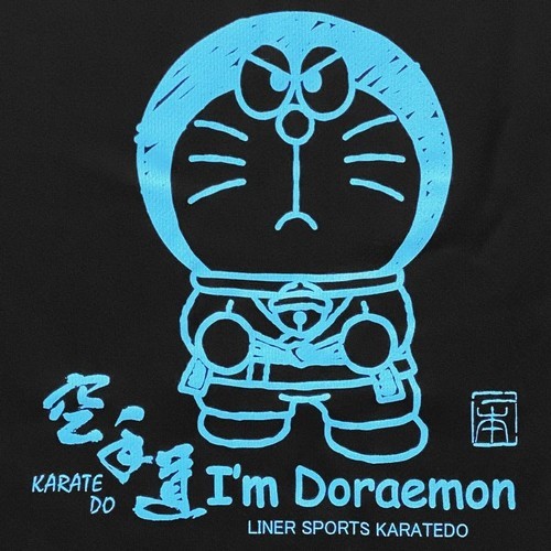 2個注文で送料無料 左袖ネーム刺繍入り I'm Doraemon（アイム ドラえもん） 空手 Tシャツ 半袖 ライナースポーツオリジナル SI-JTS518｜liner｜06