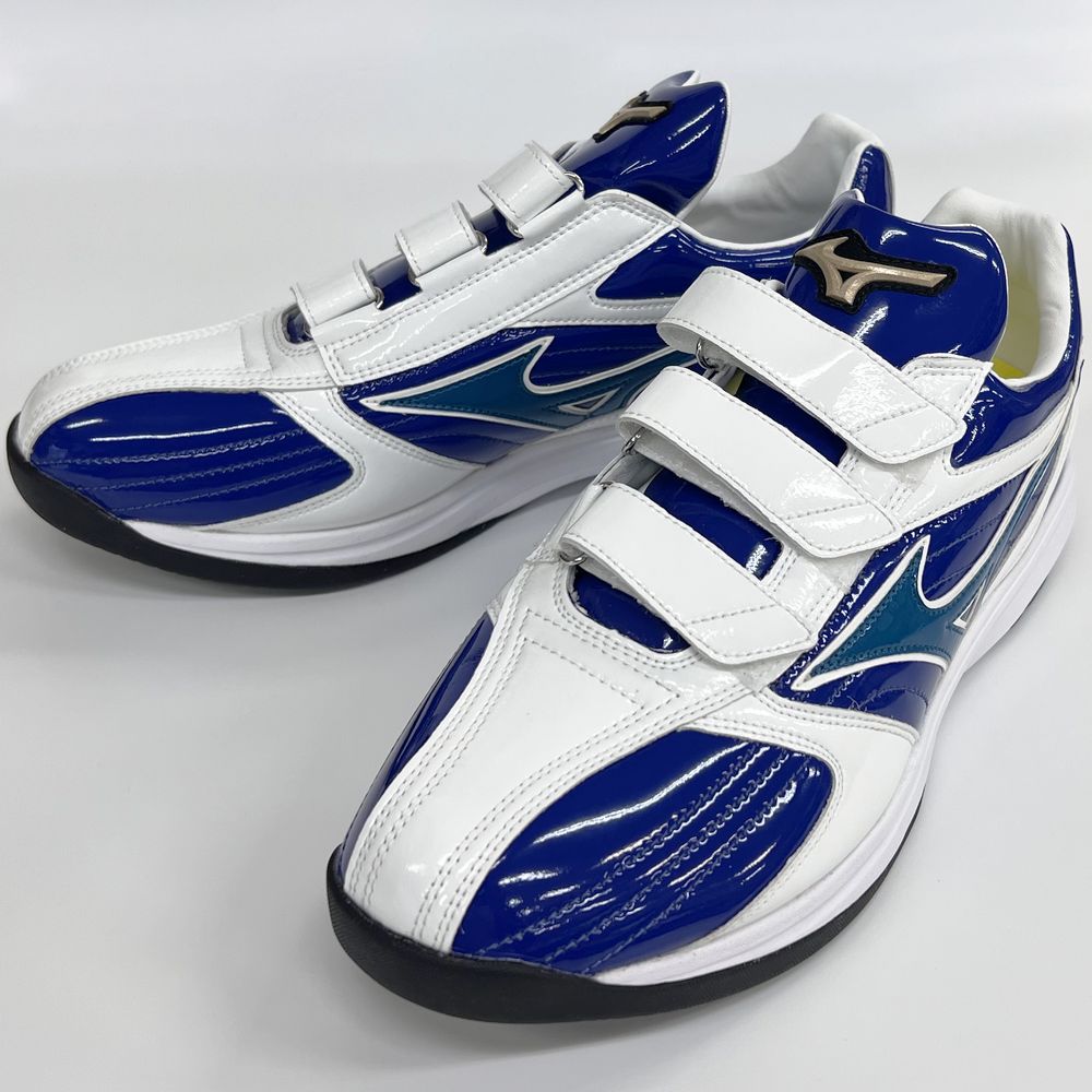 MIZUNO 25.5、29cmのみ マリンブルー×ホワイト ミズノ 野球