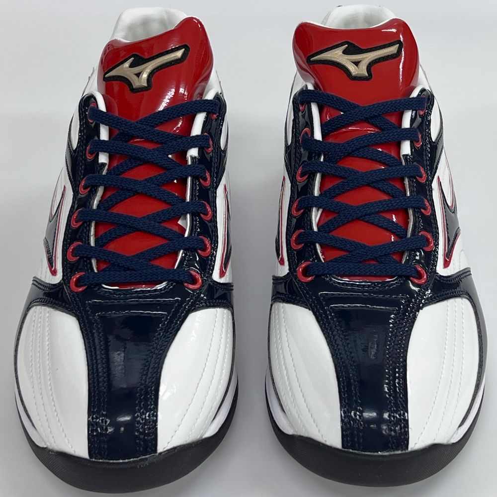 【サイズ交換送料無料】ネイビー×レッド ミズノ 野球 トレーニングシューズ 紐タイプ 幅広 3E ワイド アップシューズ トレシュー ヒモ LSSHS044 | MIZUNO | 04