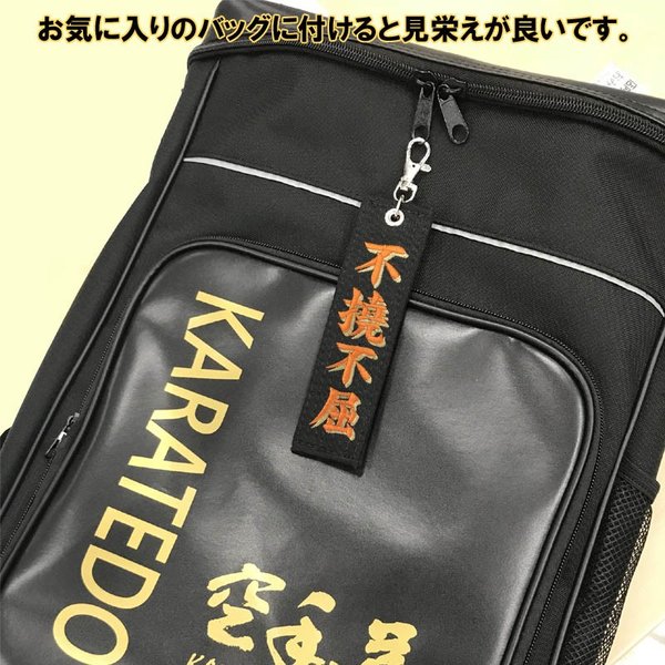 お名前刺繍入り黒帯影付きネームタグロング キーホルダー 長さ約15cm 柔道 空手 名前刺繍 贈答用 卒団 卒部 卒業 プレゼント 名入れ  ライナースポーツオリジナル :OBIKeyLong-shadow:ライナースポーツ - 通販 - Yahoo!ショッピング