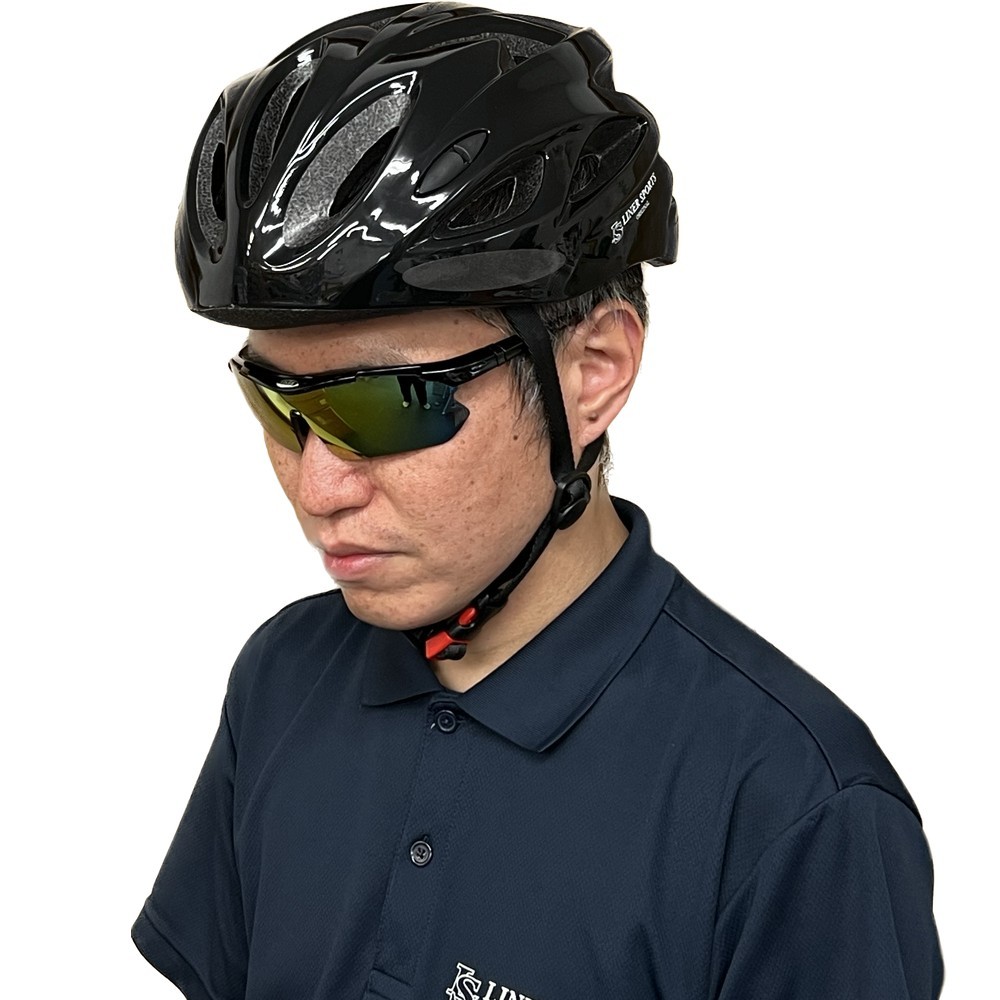 自転車用ヘルメットとスポーツサングラスのセット 1年保証 通勤 通学 クラブ 部活 サイクリング SG-LSALI018