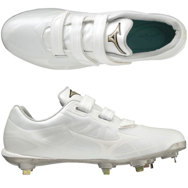 MIZUNO ミズノ 野球 3本ベルト 埋込み金具スパイク 金属歯 樹脂