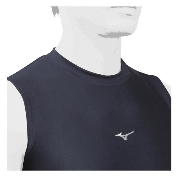 MIZUNO BIO GEAR ローネック半袖 ブラック Mサイズ MIZUNO（ミズノ） 野球 丸首ノースリーブアンダーシャツ ローネック