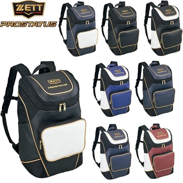 ZETT （ゼット） 野球＆ソフトボール バッグ デイパック プロステイタス 【ホワイト×ダークネイビー】 BAP420 1130 バックパック メンズ・レディース 男性用・女性用 白 紺 20SS {SK} ゼット（ZETT） 野球 デイパック リュックサック プロステイタス 長さ