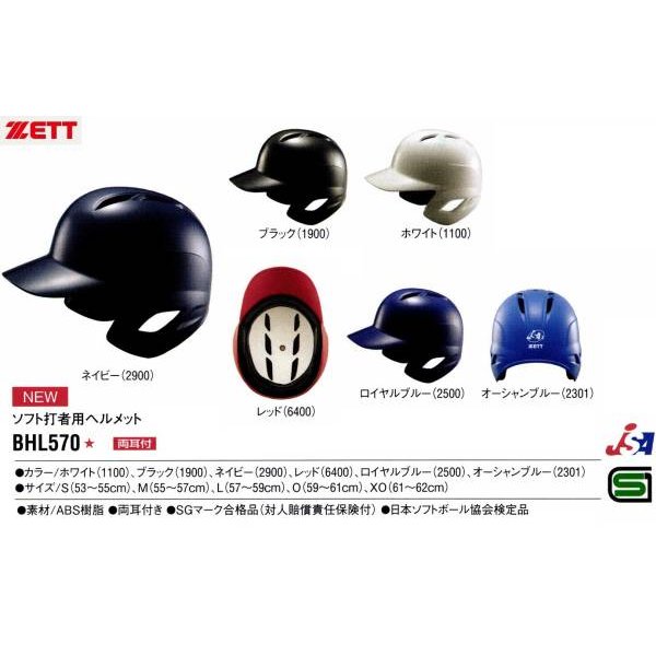 ZETT ゼット BHL40S O ソフト捕手用ヘルメット ロイヤルブルー 59〜61cm