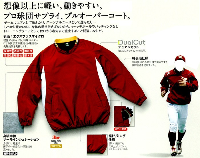 DS-STD410-WHT-M デサント 野球 WHT サイズ：M ソフトボール用コート