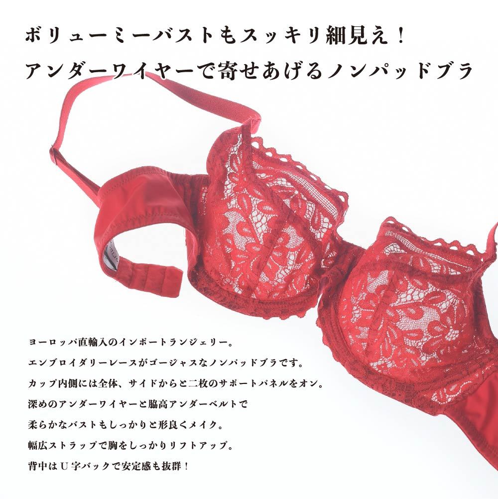 新しい到着 Jolidon ジョリドン New Sensation ヨーロッパ インポートランジェリー ブラ ノンパッドブラ 2wayストレッチ エンブロイダリーレース 補正サポートパネル 人気が高い Www Staips Net