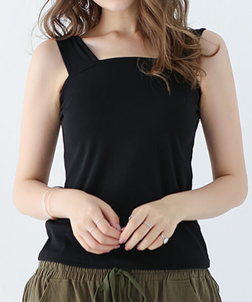 タンクトップ インナー レディース 下着 2way トップス インナートップス 柔らか 花柄 フラワーレース 洗い替え 旅行用 トラベル 肌着 快適インナー 大人 mx062 | You Color | 01