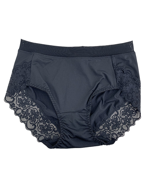 【M-XL】ショーツ レディース パンツ パンティー 大きめ ゆったり 20代 30代 40代 シンプル かわいい 伸縮性 レース 黒 紺 白 mx331 | You Color | 02