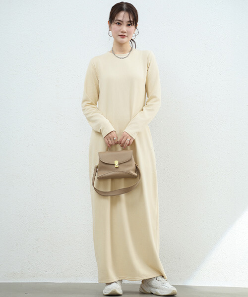 You Color ロングワンピース ワンピース レディース シンプル