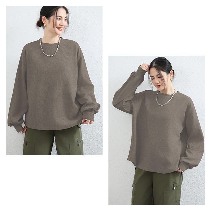 You Color カットソー スウェット トップス 長袖 レディース 秋