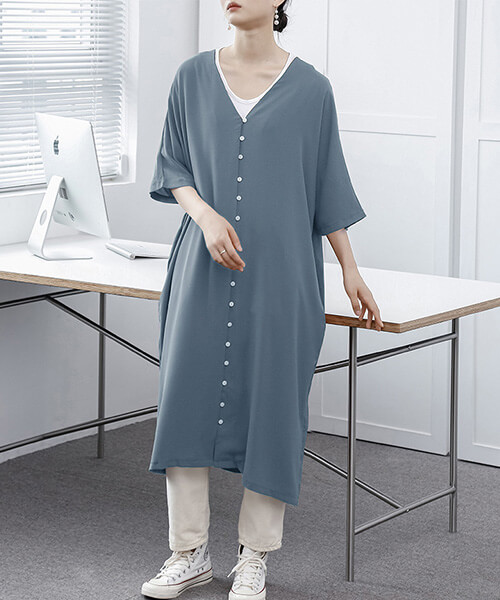 ワンピース（袖タイプ：五分袖）｜ワンピース、チュニック