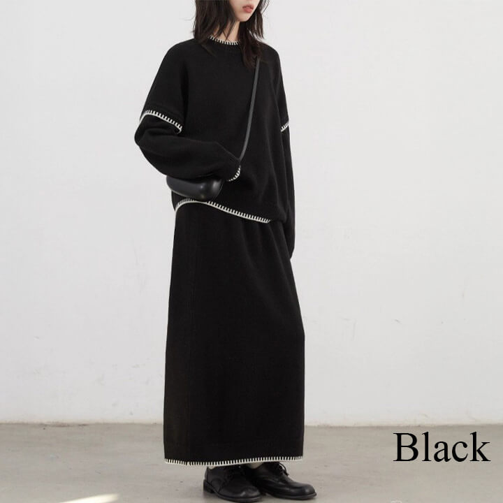 You Color ニットセットアップ セットアップ ニット トップス スカート