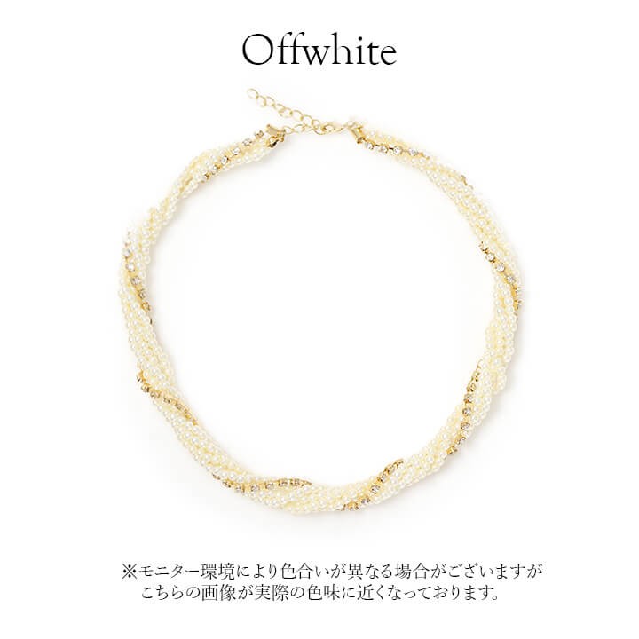 You Color ネックレス 結婚式 パーティーフェイク パール 同窓会 謝恩 