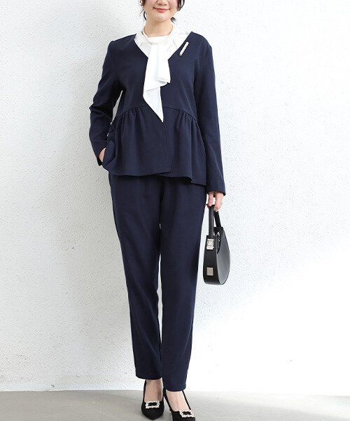 ほぼ未使用　ビューティーアンドユース　セットアップ　パンツスーツ　カラーレス M 楽天市場】【半額クーポン対象】日本製 セットアップ 美シルエット