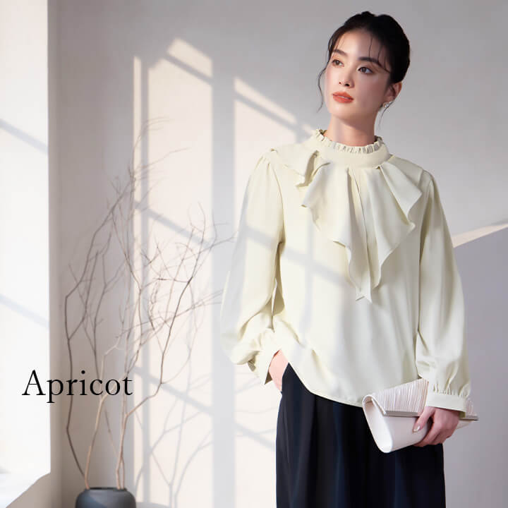 トップス 気品 ブラウス 袖あり 長袖 ボリューム袖 ドルマンスリーブ フレアスリーブ タートルネック 襟付き スタンドカラー シフォン フリル きれいめ 大人 上品 おしゃれ 大人女子 キュート セクシー エレガント フォーマル とろみ感 無地 秋 冬 謝恩会 結婚式 二次会 You Color ブラウス レディース トップス 長袖 白 黒 おしゃれ